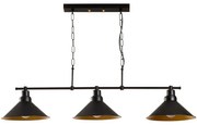 Φωτιστικό Οροφής - Ράγα Sivani 536NTD1149 108x24x55cm 3xE27 40W Black Opviq