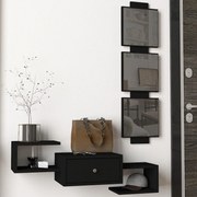 Έπιπλο Εισόδου ArteLibre Patmos Μαύρο 100x22x140cm Arte-14410066