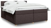 ΚΡΕΒΑΤΙ BOXSPRING ΜΕ ΣΤΡΩΜΑ ΣΚΟΥΡΟ ΚΑΦΕ 200X200 ΕΚ. ΥΦΑΣΜΑΤΙΝΟ 3289090