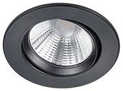 Σποτ Χωνευτό Στρογγυλό Μαύρο Ματ 8xH5cm Led 5,5w 3000K 345lm Trio Lighting Pamir 650510132