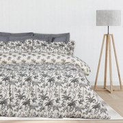 Σεντόνια Casual 5429 Με Λάστιχο (Σετ 4τμχ) Ecru-Grey Das Home Υπέρδιπλo 170x235cm Βαμβάκι-Πολυέστερ