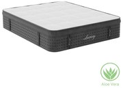 Στρώμα Luxury pakoworld pocket spring+gel memory foam+latex διπλής όψης aloe vera 34-36cm 150x200εκ