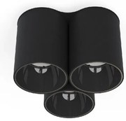 Σποτ Φωτιστικό Οροφής Τριπλό Ατσάλι Eye Tone H13 Φ18 Nowodvorski-8091-Μαύρο 8091