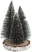 Χριστουγεννιάτικο Δεντράκι (Φ15x20) A-S Wood Log Green 183910