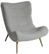 Artekko Cloud Μπεζ Υφασμάτινη Μπουκλέ Πολυθρόνα (97x80x100)cm Artekko 735-2202-W