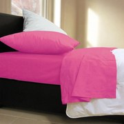 Σεντόνι Basic Fuchsia Nef-Nef Μονό 170x270cm Χωρίς Λάστιχο 100% Cotton