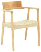 Intrahome Πολυθρόνα Jojene Intrahome rubberwood και σχοινί σε φυσική απόχρωση 58x54x79εκ | SKU: INTRAPA-374111150