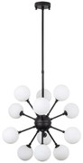 Φωτιστικό Οροφής Cavud 942FLG1272 52x52x92cm 12xG9 10W Black Opviq