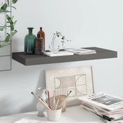 Ράφι Τοίχου Γυαλιστερό Γκρι 60x23,5x3,8 εκ. MDF - Γκρι