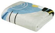 Κουβέρτα Fleece Κούνιας 110x150εκ. Baby Fun 4914 Μπλε-Γκρι-Μέντα Das Baby