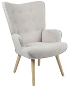 Πολυθρόνα - Μπερζέρα Fluffy 255-000020 75x69x96cm Natural-Light Grey