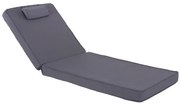 ΜΑΞΙΛΑΡΙ ΞΑΠΛΩΣΤΡΑΣ TEXTILENE 600gr/m2 SIFNOS ΓΚΡΙ HM11237.30T 194x70x11Yεκ.