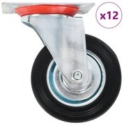 vidaXL Ρόδες Περιστρεφόμενες 12 τεμ. 100 χιλ.