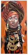 Πίνακας σε καμβά Afro Inart 70x3x140εκ