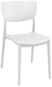 Καρέκλα Πολυπροπυλενίου Monna White 45Χ53Χ82εκ.
