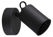 Φωτιστικό Τοίχου-Σποτ Pago 9x15x10cm Black Mat-Black 803500132 Trio Lighting Μέταλλο,Πλαστικό