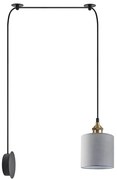 Φωτιστικό Τοίχου Adept 77-8892 50x14x300cm 1xE27 60W Multi-Grey Homelighting