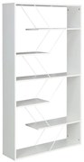 Βιβλιοθήκη Tars pakoworld λευκό 84x24x157εκ 225-000034