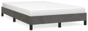 Πλαίσιο Κρεβατιού χωρίς στρώμα Σκούρο γκρι 120x190εκ. Βελούδινο