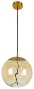 Φωτιστικό Οροφής Axton 00748 7W Led Φ30x30cm Clear Honey GloboStar