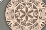 Σετ των 2 Intra απο ξύλο plywood 3mm-4mm πάχος 3D Mandala Multilayer /Viking Runes Δίασταση 30x30 cm INTRAFABR-62870114