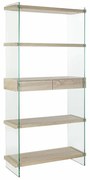 Ράφια DKD Home Decor 90 x 35 x 180 cm Κρυστάλλινο Φυσικό Ξύλο Διαφανές Ξύλο MDF