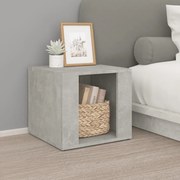 vidaXL Κομοδίνο Γκρι Σκυρ. 41x40x36 εκ. από Επεξεργασμένο Ξύλο