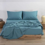 Σεντόνι Μονό Επίπεδο (170x270) Nef-Nef Homeware Basic Πετρόλ