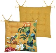 Μαξιλάρι Καρέκλας 2 Όψεων (38x38) S-F Emmy Mustard CUD917001GAL