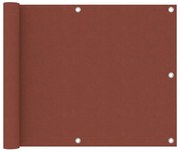 vidaXL Διαχωριστικό Βεράντας Τερακότα 75 x 500 εκ. Ύφασμα Oxford