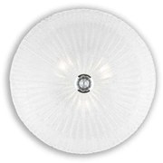 Φωτιστικό Οροφής-Πλαφονιέρα Shell 008608 40x12cm 3xE27 60W Clear Ideal Lux