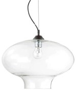 Φωτιστικό Οροφής Bistro Round 120898 40x35,5/244,5cm 1xE27 60W Clear Ideal Lux