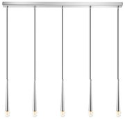 Φωτιστικό Οροφής - Ράγα 01487 5xG9 100cm Silver Luma