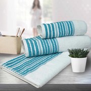 Πετσέτες Μπάνιου (Σετ 3τμχ) Sb Home Romina Mint 500gsm