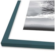 Κορνίζα Nordic Line Slim Kalypso Ξύλο Aqua Μπλε Ακ. Γυαλί 50x70 cm INCADO