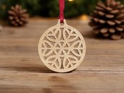 Σετ των 3 Intra απο ξύλο plywood 3mm-4mm πάχος – Χριστουγεννιάτικη διακόσμηση με μπιχλιμπίδι 40x45 cm INTRAVECTRY-MY559745