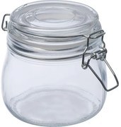 Δοχείο γυάλινο με αεροστεγές κλείσιμο 400 ml. Υ10,3xØ9,7εκ.