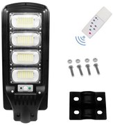 Led Αδιάβροχο Ηλιακό Φωτιστικό Δρόμου 200W 15360LM με Ανιχνευτή Κίνησης και Τηλεχειριστήριο Jortan JT-G-200W