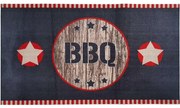 Χαλάκι Κουζίνας Bbq Mat 530 2-Stars Wood 67x120cm Black-Red Sdim 67X120cm Polyamide