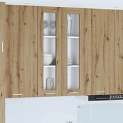 vidaXL Κρεμαστό ντουλάπι με πόρτα Riga Artisan Oak 60 x 31 x 100 εκ.
