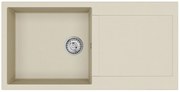 Helika Tesa SQT 103 Ένθετος Γρανιτένιος Νεροχύτης Μ100xΠ50cm Εκρού