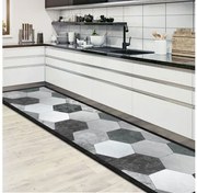Διάδρομος Βινυλίου Grey Exagons - L 83610 Ango 83610 Γκρι