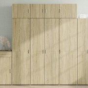 vidaXL Ραφιέρα με Ντουλάπια Sonoma Δρυς 80x42,5x225 εκ. Επεξ. Ξύλο
