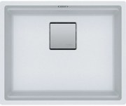 Franke Kubus 2 KNG 110-52 Polar White Υποκαθήμενος Γρανιτένιος Νεροχύτης 60cm