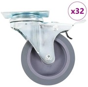 vidaXL Ρόδες Περιστρεφόμενες 32 τεμ. 75 χιλ.