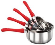 Σετ κατσαρόλες Livoo MEP120 - 4 τεμάχια - Red