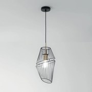 Φωτιστικό Οροφής Κρεμαστό I-Kiko-S20 E27 150x20cm Black-Gold Luce Ambiente Design