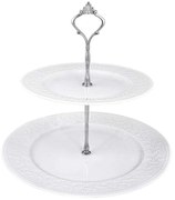 Ορντερβιέρα Διώροφη Kea PRPW350011 27cm/20cm White Oriana Ferelli® Porcelain