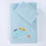 Πετσέτες Παιδικές Pacific (Σετ 2τμχ) Aqua Nef-Nef Homeware Σετ Πετσέτες 70x140cm 100% Βαμβάκι