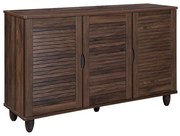 WOODWELL Ε83730Παπουτσοθήκη 3 Πόρτες Απόχρωση Καρυδί 110x33x77cm Ε83730
